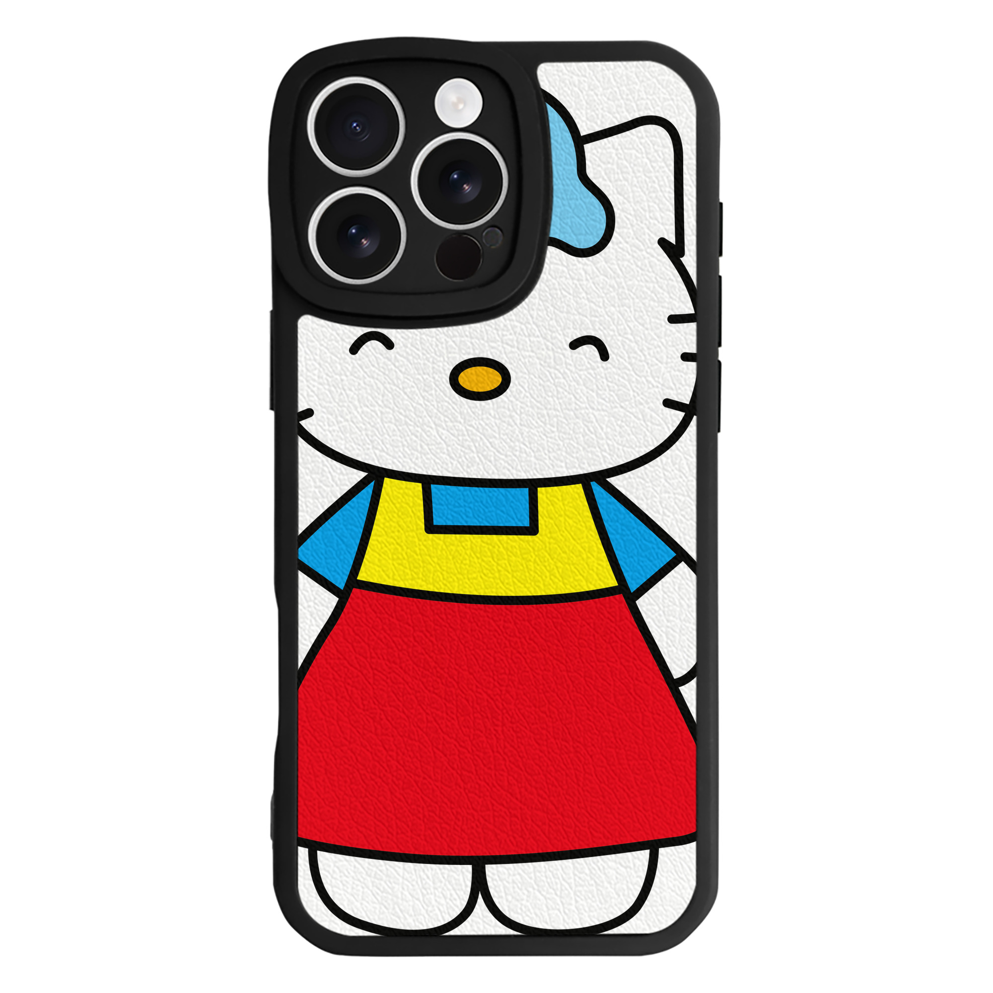 （画像用） Hello Kitty ハローキティ 【iPhone 16シリーズ対応】シリコンスマホケース（レザー調） 材質：シリコン